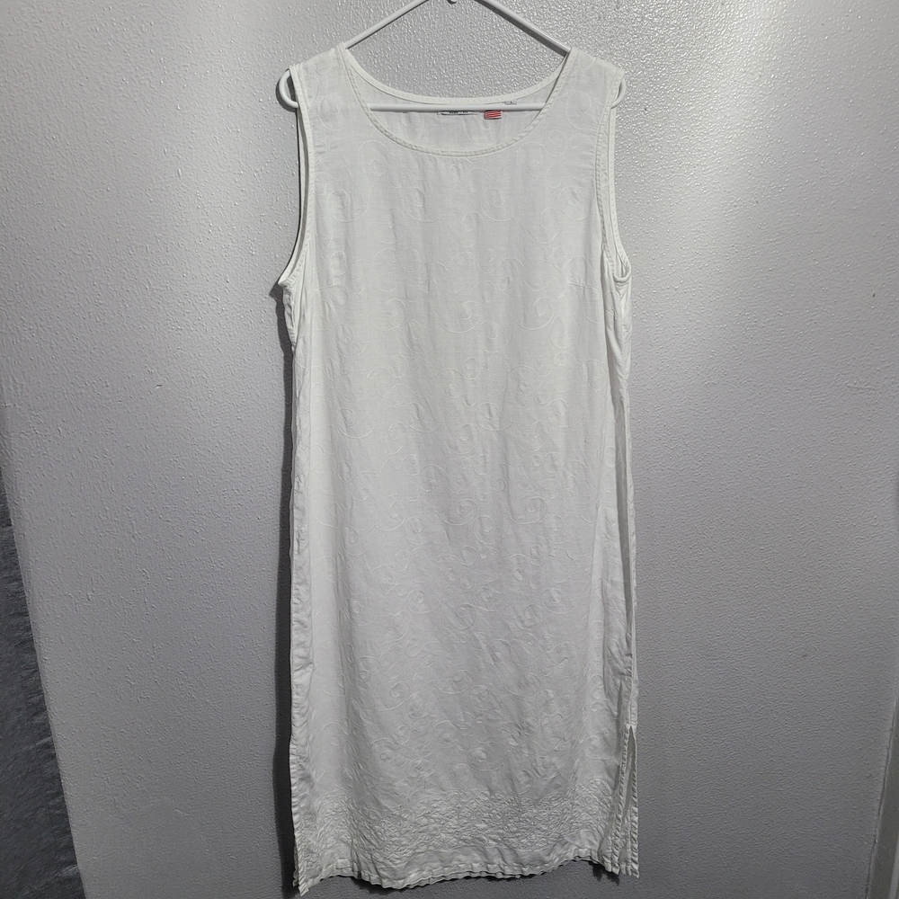 Russ Berens 100% Linen Maxi Dress